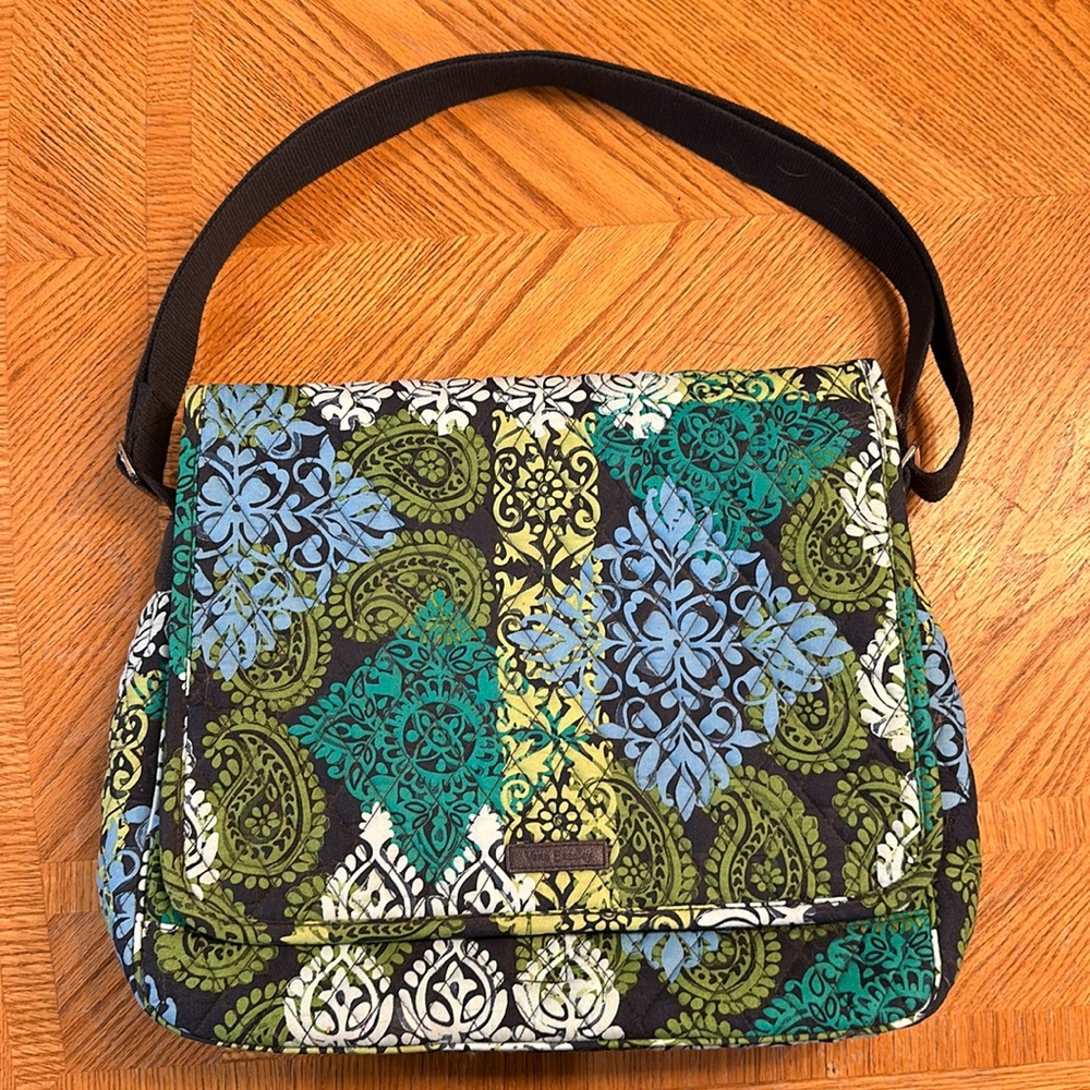 Vera Bradley Messenger Bag - Caribbean Sea